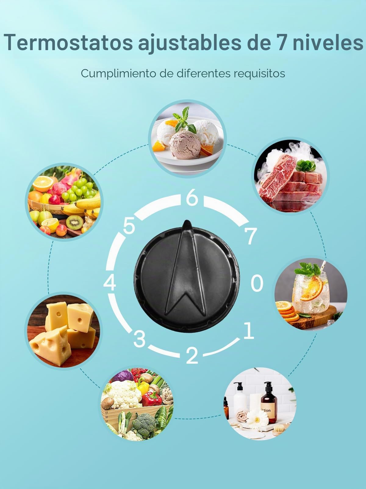 FOHERE Nevera Pequeña Frigorífico Mini 46L, Minibar, Icebox y Control de Temperatura regulable, Bajo Consumo, Puerta Reversible, Ideal para Hogar y Oficina, Negro