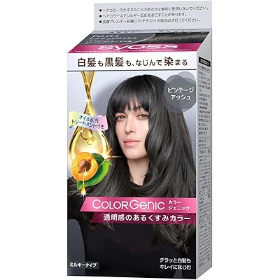 【医薬部外品】サイオス カラージェニック ミルキーヘアカラー PA03(チラッと白髪用 おうちで手に入るサロン品質) 白髪染め PA03 ビンテージアッシュ 1 …