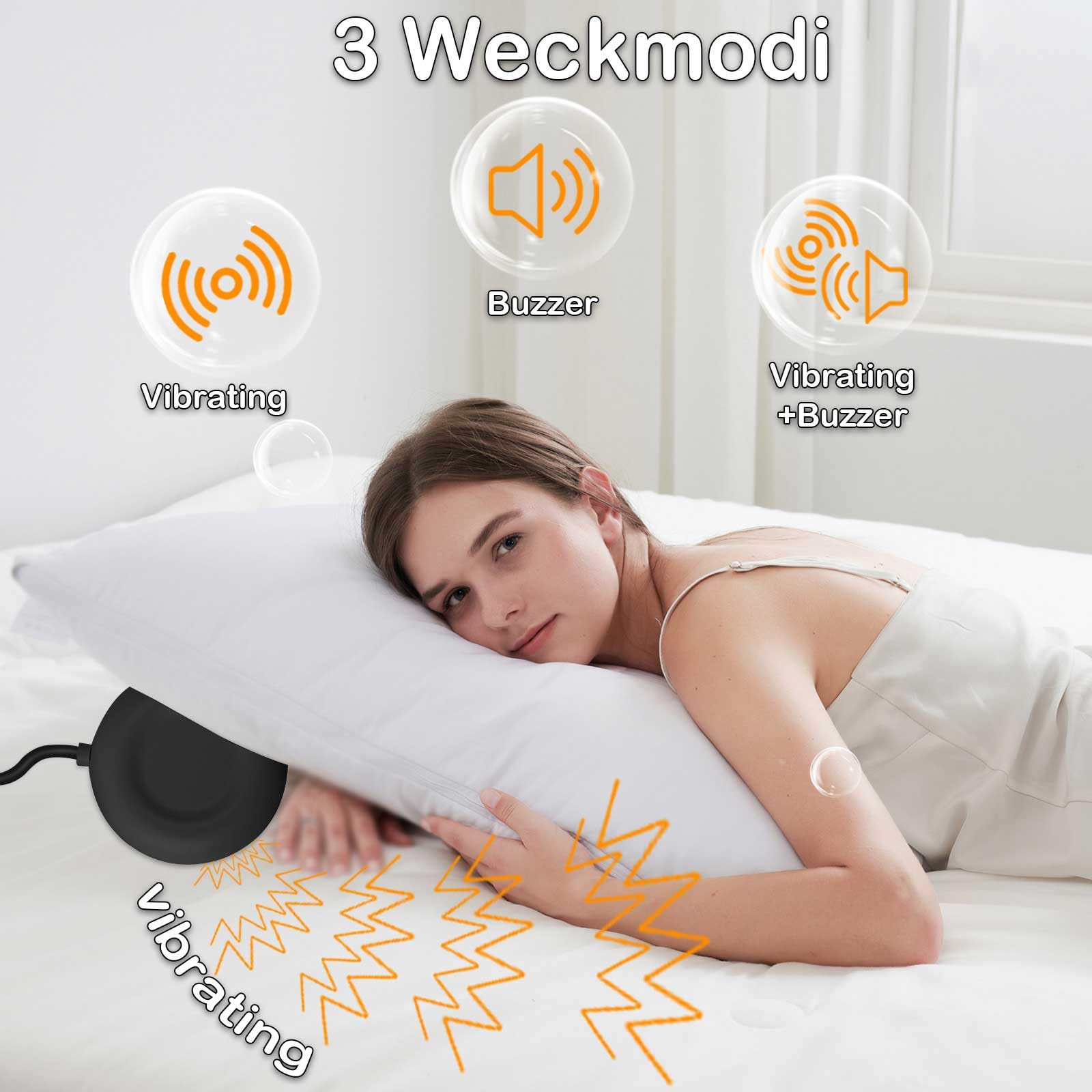 Sveglia Digitale LED Con Luce Notturna Multicolore - 3 Allarmi, Snooze E Caricatore USB, Nero - Foto 4