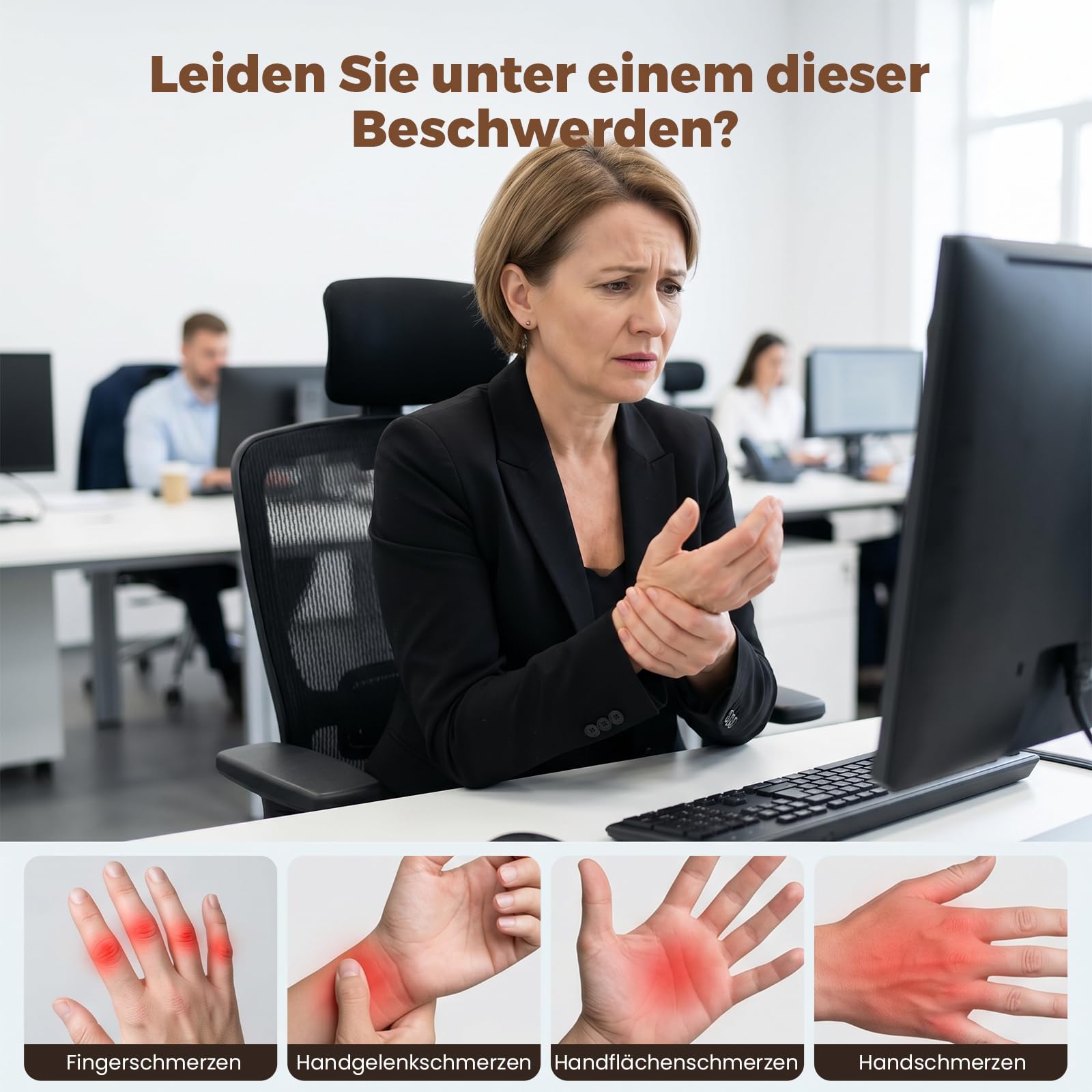 Handmassagegerät mit Wärme bei Arthritis & Karpaltunnelschmerz