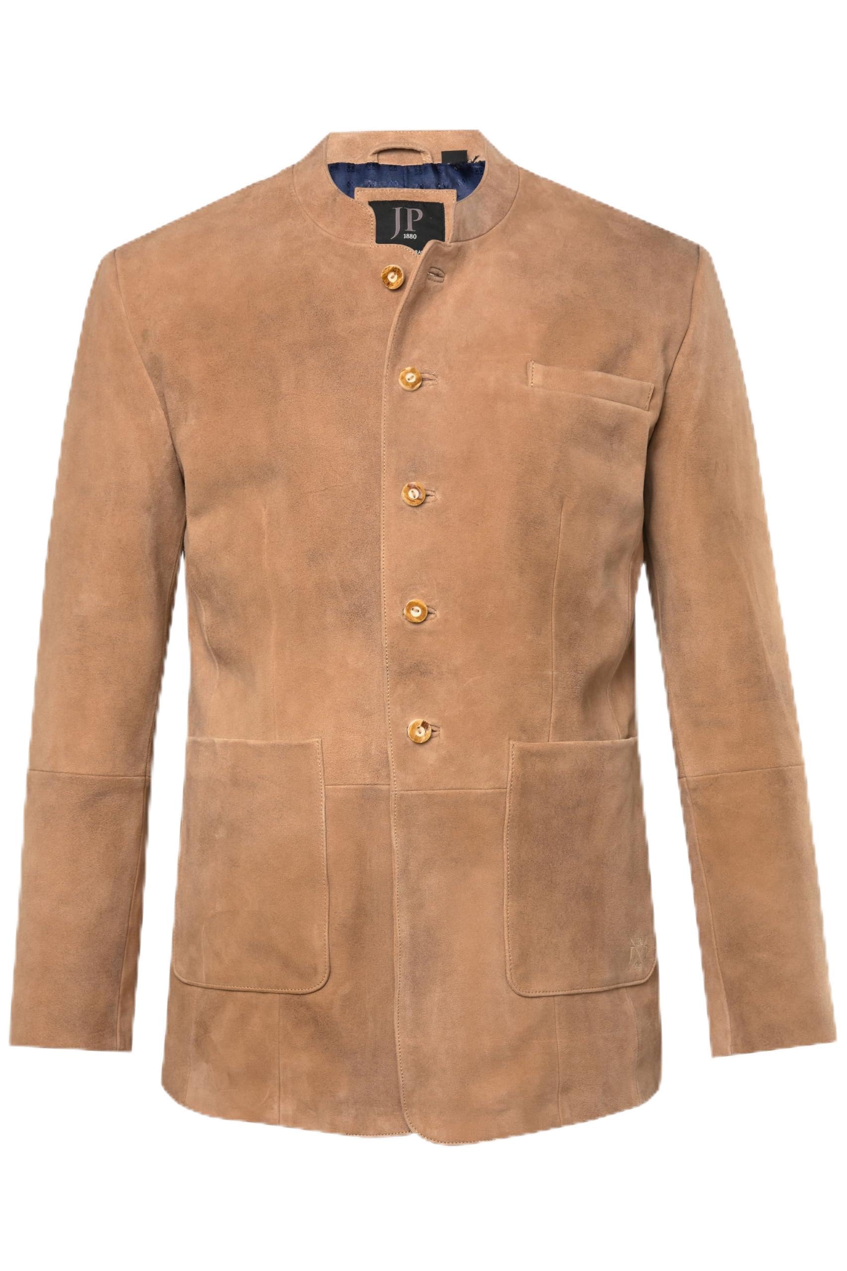 JP 1880 Herren große Größen Übergrößen Menswear L-8XL Lederjanker, Tracht, Ziegenleder, Stehkragen 830445