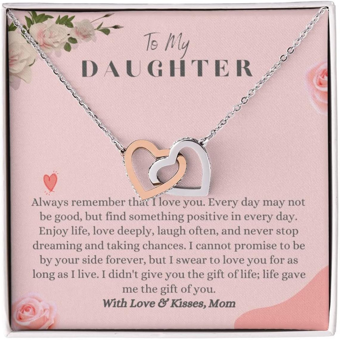 Mom's Gift: Daughter Necklaces With Light Box - Birthday & Christmas Idea