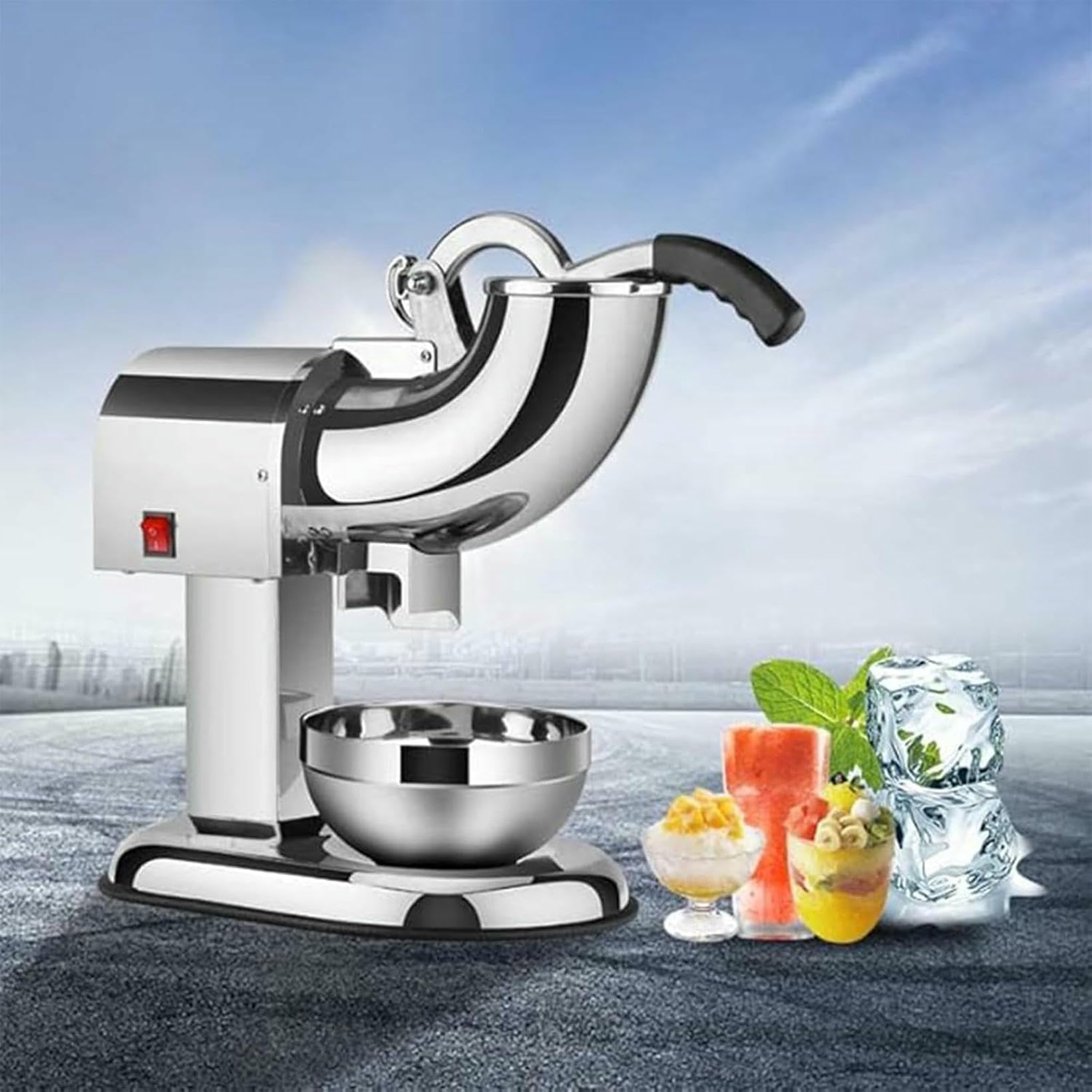 Machine à glace pilée électrique pour cocktails de bar et desserts maison