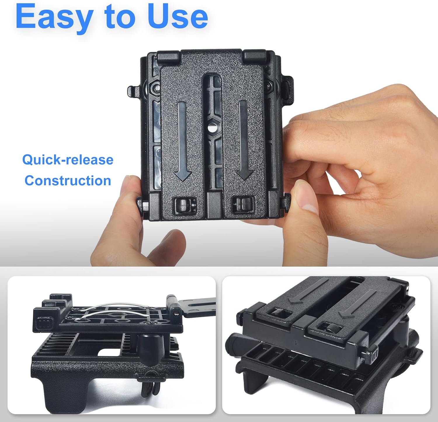 Quick-Release Radio Holster for Duty Belts, Versatile Walkie Talkie Holder for Motorola Midland Baofeng Handheld HTs CB Radios
