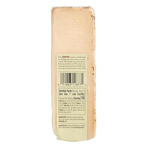 Miniatura 3 de Sartori Reserve Black Pepper BellaVitano Cheese Wedge, 5 onzas- 12 por caja.