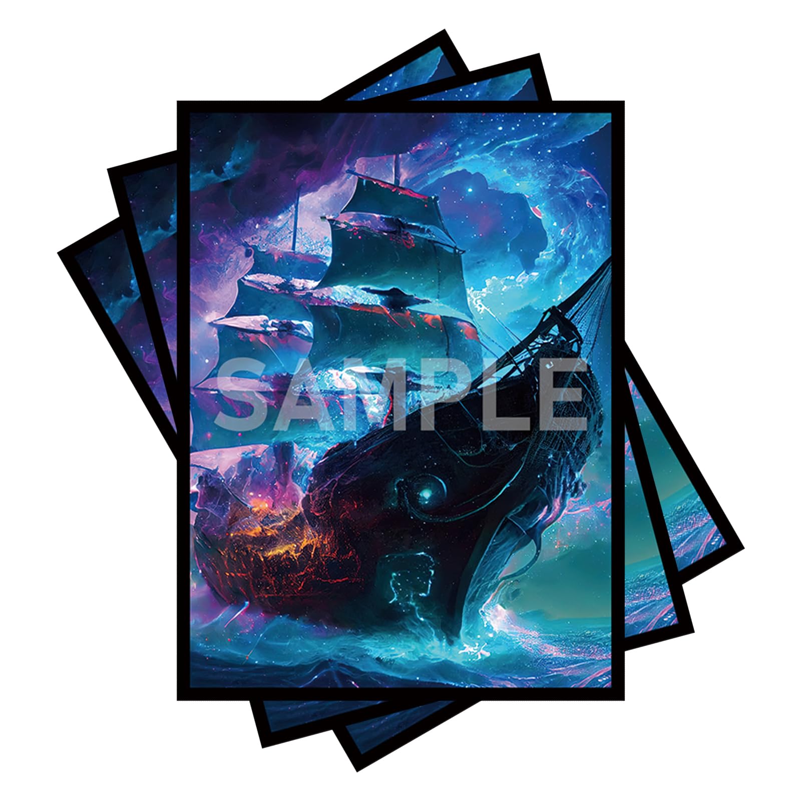 mtg pirate card sleeves Fantasy North - Roger Vancliffe - Merciless Captain - 100 Smooth Matte TCG  Trading Card Sleeves - Pirates - Fits Magic MTG Commander Pokemon and Other  Card Games main image 0
