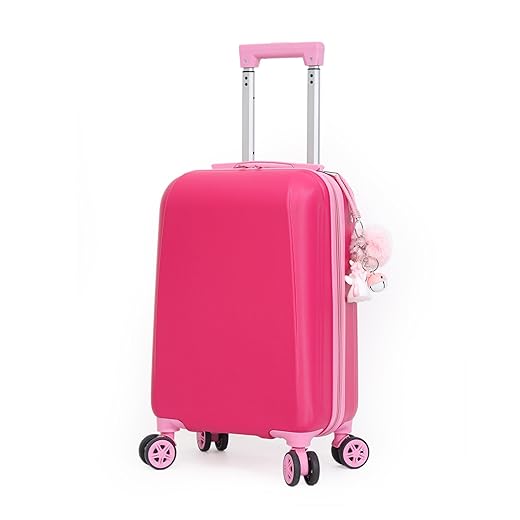 Mala Infantil Escolar/Viagem Com Giro 360º Skeet Resistente Pink