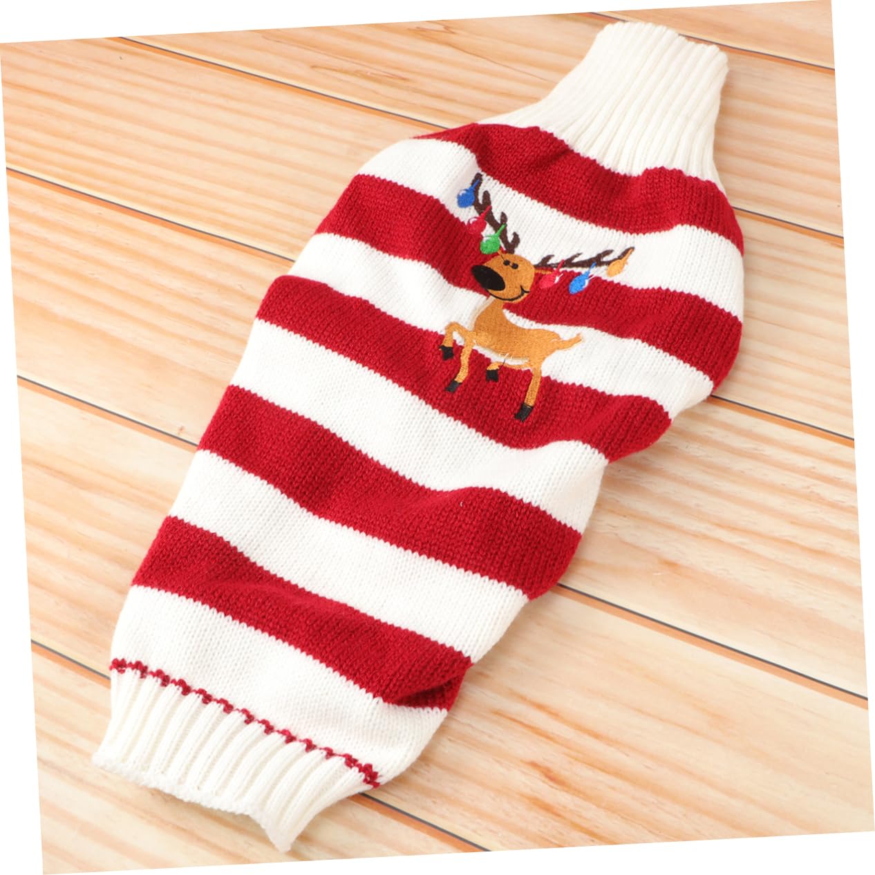 Mipcase 3 Pz Maglione per Cani Christmas Sweater Pullover Natalizio Maglioncini Cane Maglioni Cane Vestiti per Cani di Piccola Taglia Vestito Natalizio da Gatto Costumi per Cani Rosso