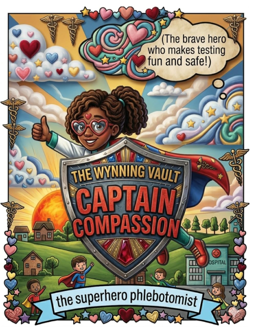 The Wynning Vault: Captain Compassion: The Superhero Phlebotomist (The Wynning Vault: Coloring Books)