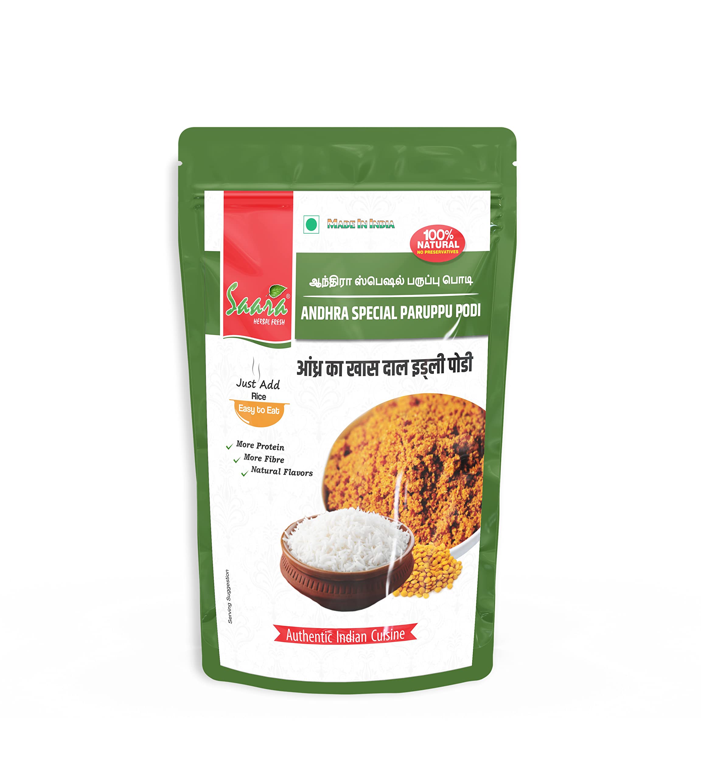 SAARA Andhra Special Paruppu Podi,150g (B097HBPGM6) Amazon Price History, Amazon Price Tracker