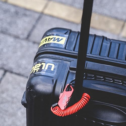 Miniatura 6 de Piccadilly LTD - Mini cerradura de cable de combinación, cerradura de casco para bicicleta, motocicleta, scooter electrónico pequeño candado