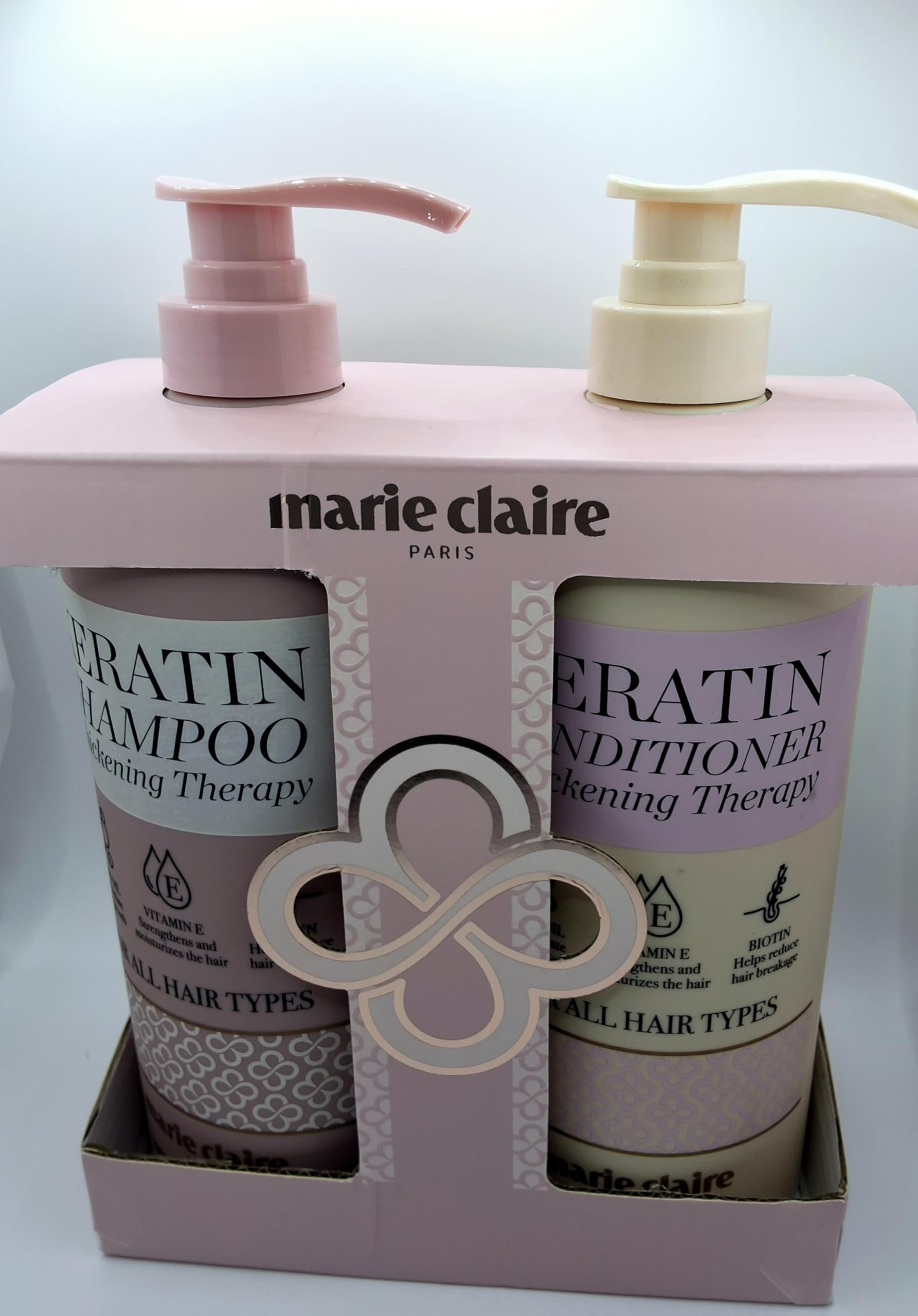 Marie Claire Keratin Thickening Therapy Shampoo and Conditioner 33.81fl.oz. each.