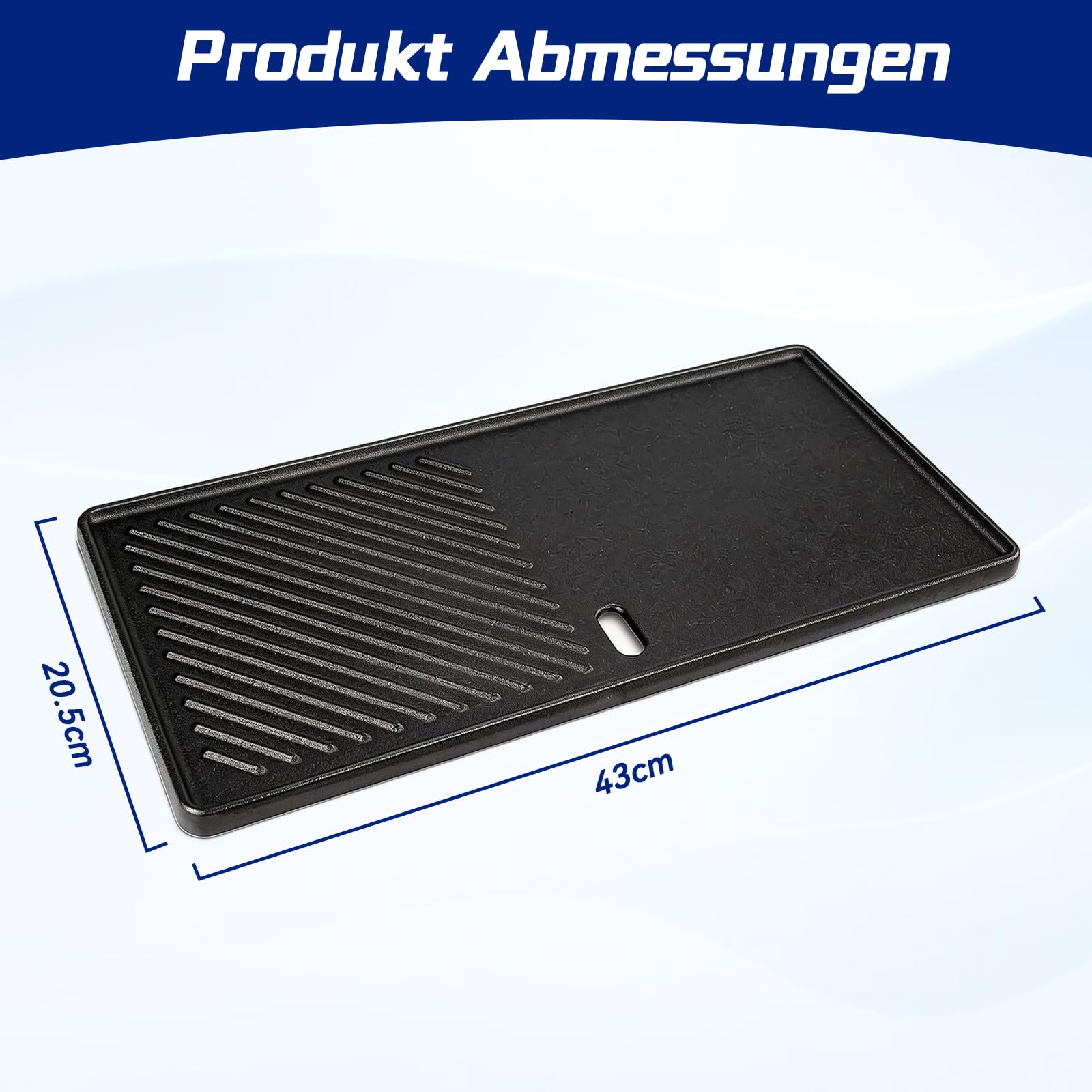Gusseisen Grillrost & Grillplatte für Enders Boston 3, Enders Monroe Pro 3, Colorado 3, Charbroil, Landmann Triton 3 & 4, Barbecook Siesta 310 Gasgrill Zubehör, 43 x 63CM