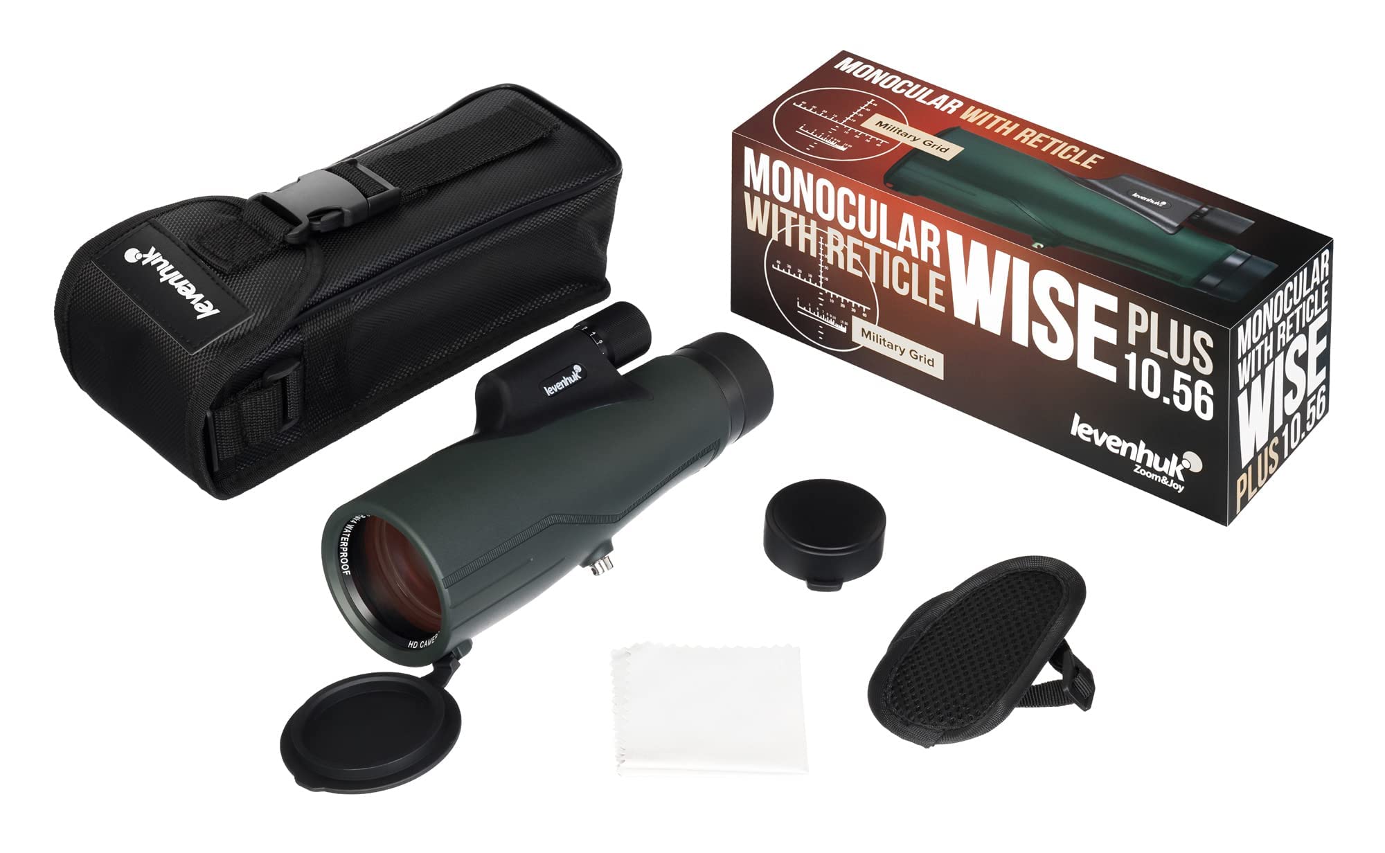 Levenhuk Wise PLUS 10x56 Monokular z Siatką i Dalmierzem dla Dorosłych
