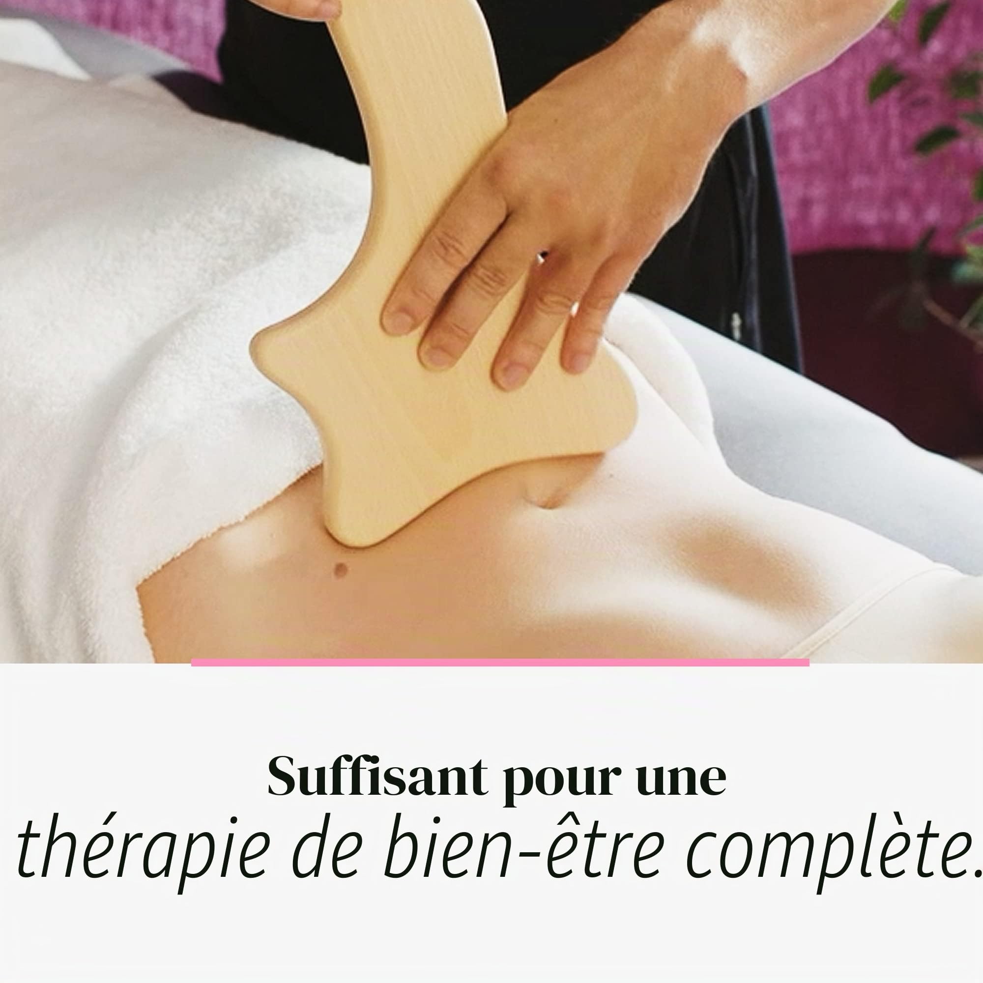 Tuuli Accessories Anti Cellulite Masseur Massage Appareil Maderothérapie Bois 33 x 16 cm