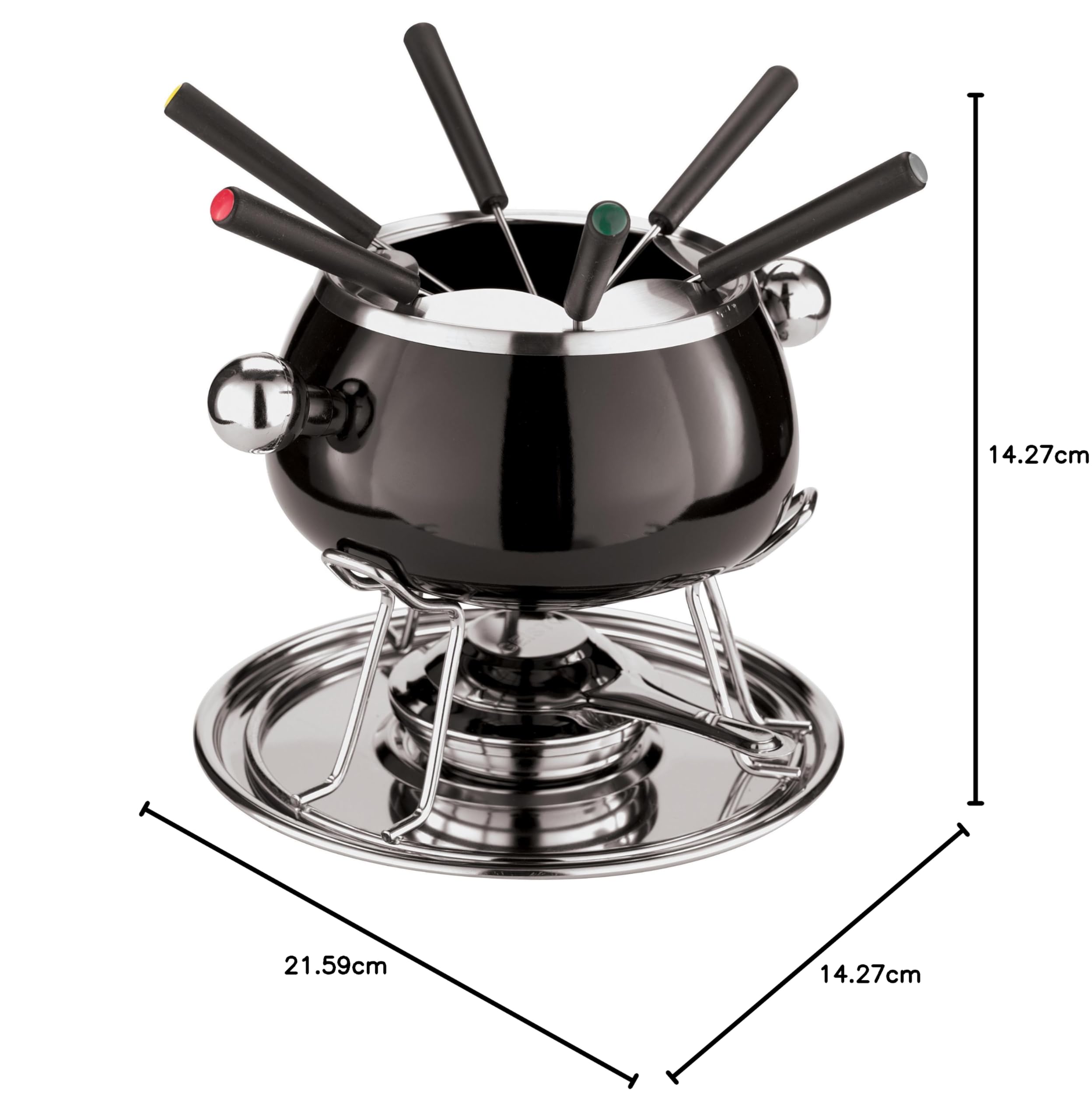 Paderno 41312–00 bourguignonnefondue-Service