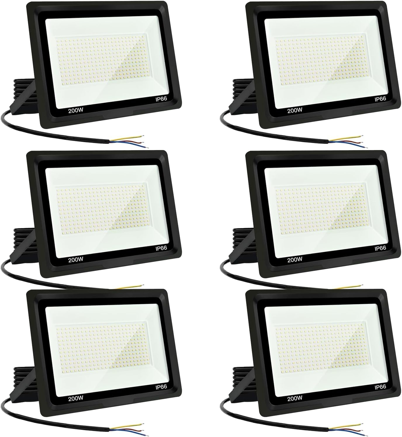 Led spot buiten 200W, IP66 waterdicht, 6000 K floodlight voor huis