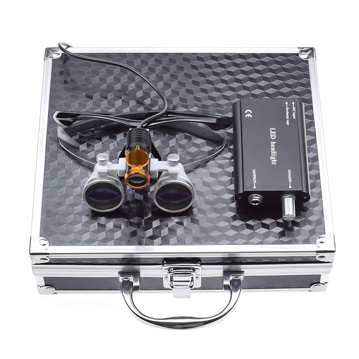 Buy NSKI 2.5X Binocular Loupes Magnifying Glasses + 5W LED Head Lamp