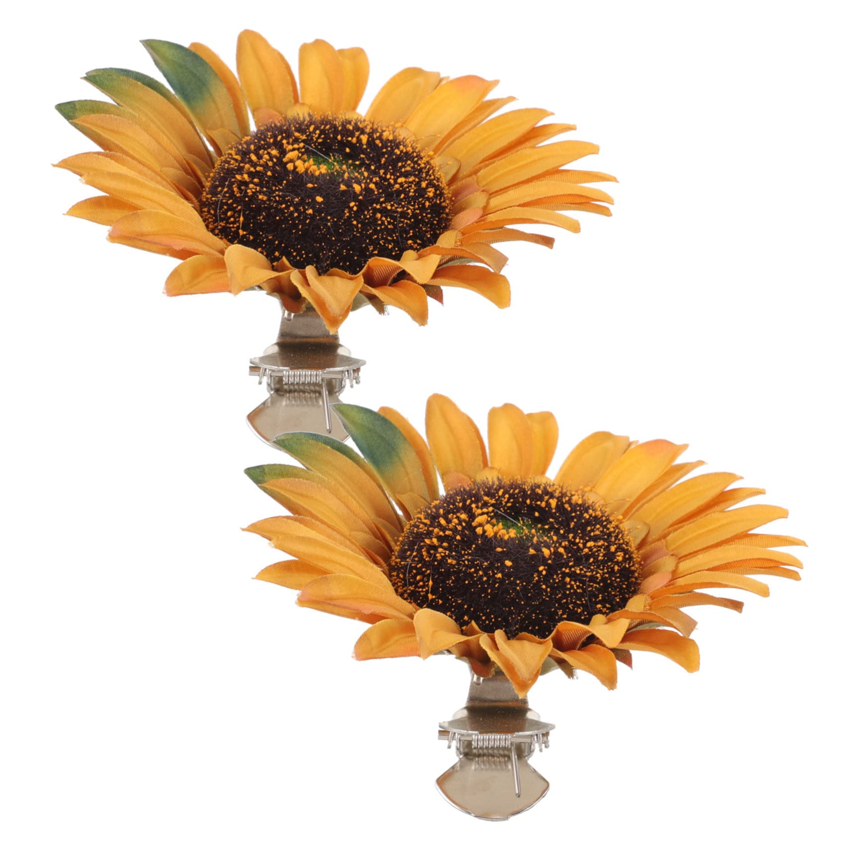 ABOOFAN 4 Sets Vorhang-Raffhalter Mit Sonnenblumen-Design Quasten Für Wohnzimmer Gardinenhalter Clips 2 Stück X 4