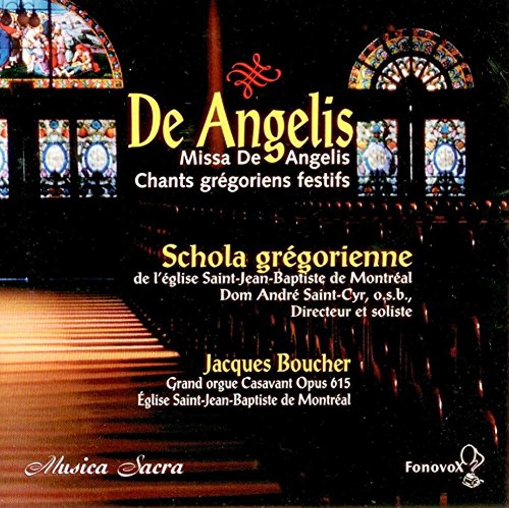 Missa De Angelis [Audio CD] Boucher, J/Saint-Cyr, a-Schola G