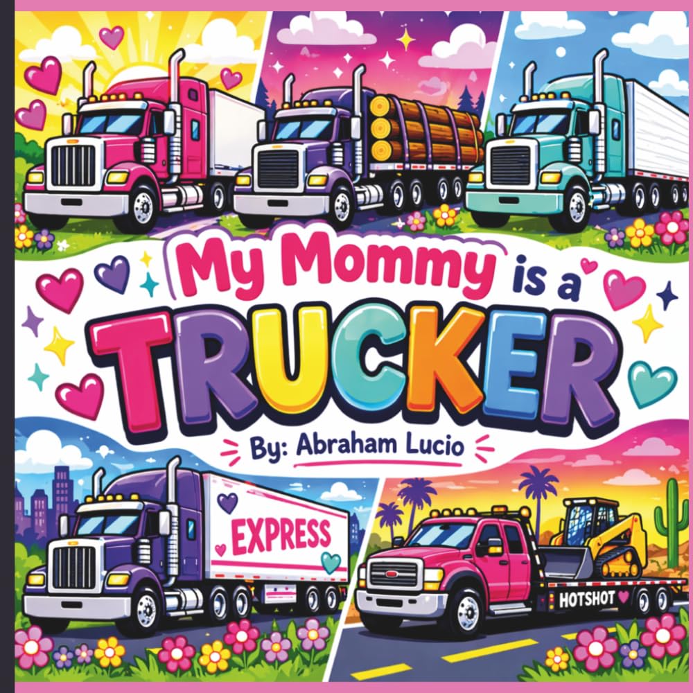 My Mommy is a TRUCKER: 1.A Fun & Easy Coloring Book for everyone Who Love Big Rigs and Their Hardworking Moms 2.Cute and Simple Truck Designs ... for Kids Proud of Their Truck Driver Mommy