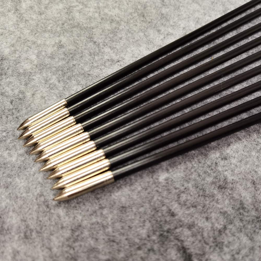 SHARROW Flèches en Fibre de Verre 31 Pouces Spine 900 pour Arc Recourbé Arc Long Traditionnel