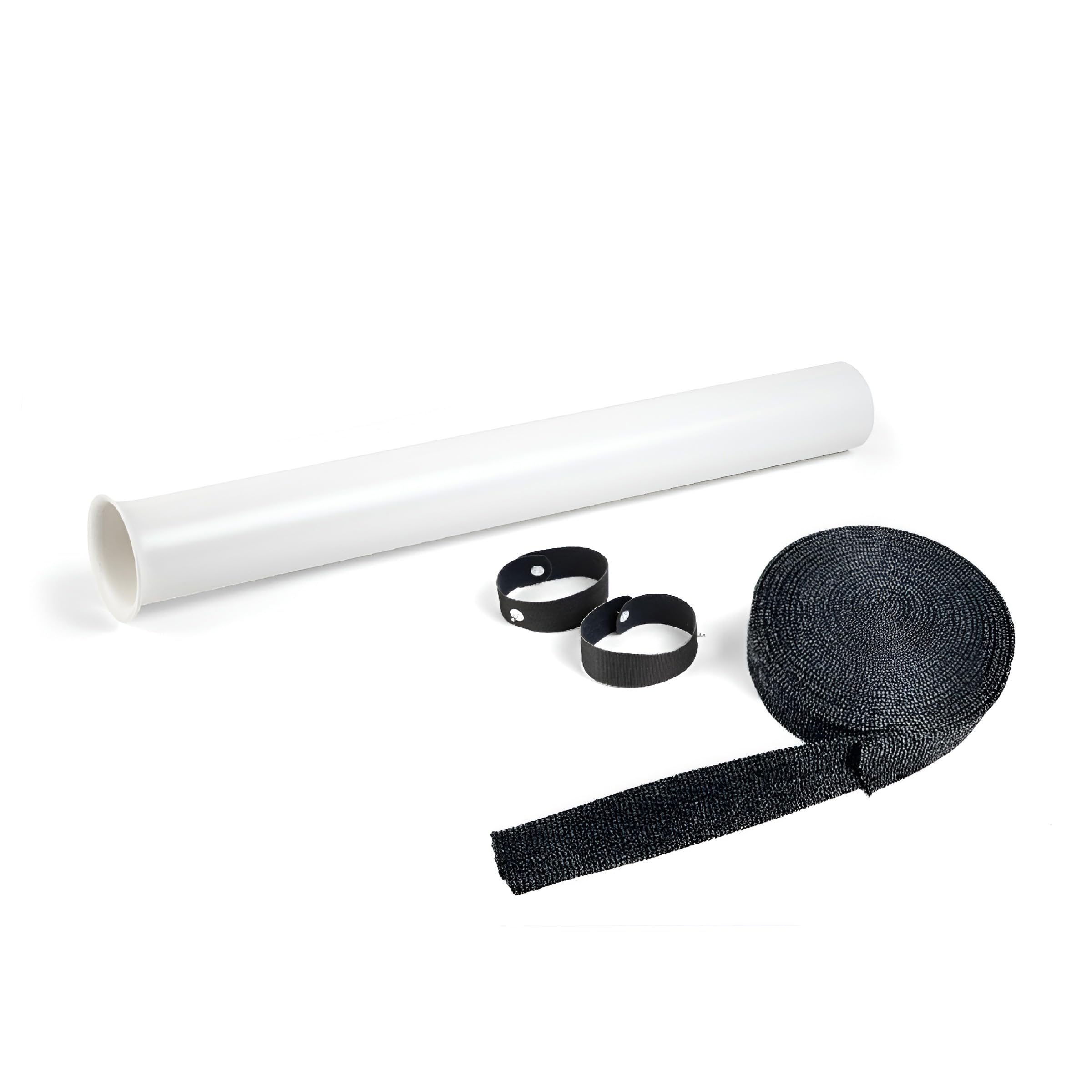 Calza di rivestimento in tessuto per tubo flessibile corrugato per aspirapolvere centralizzato 9 metri, diametro 32 mm, Tubò Aertecnica AP388