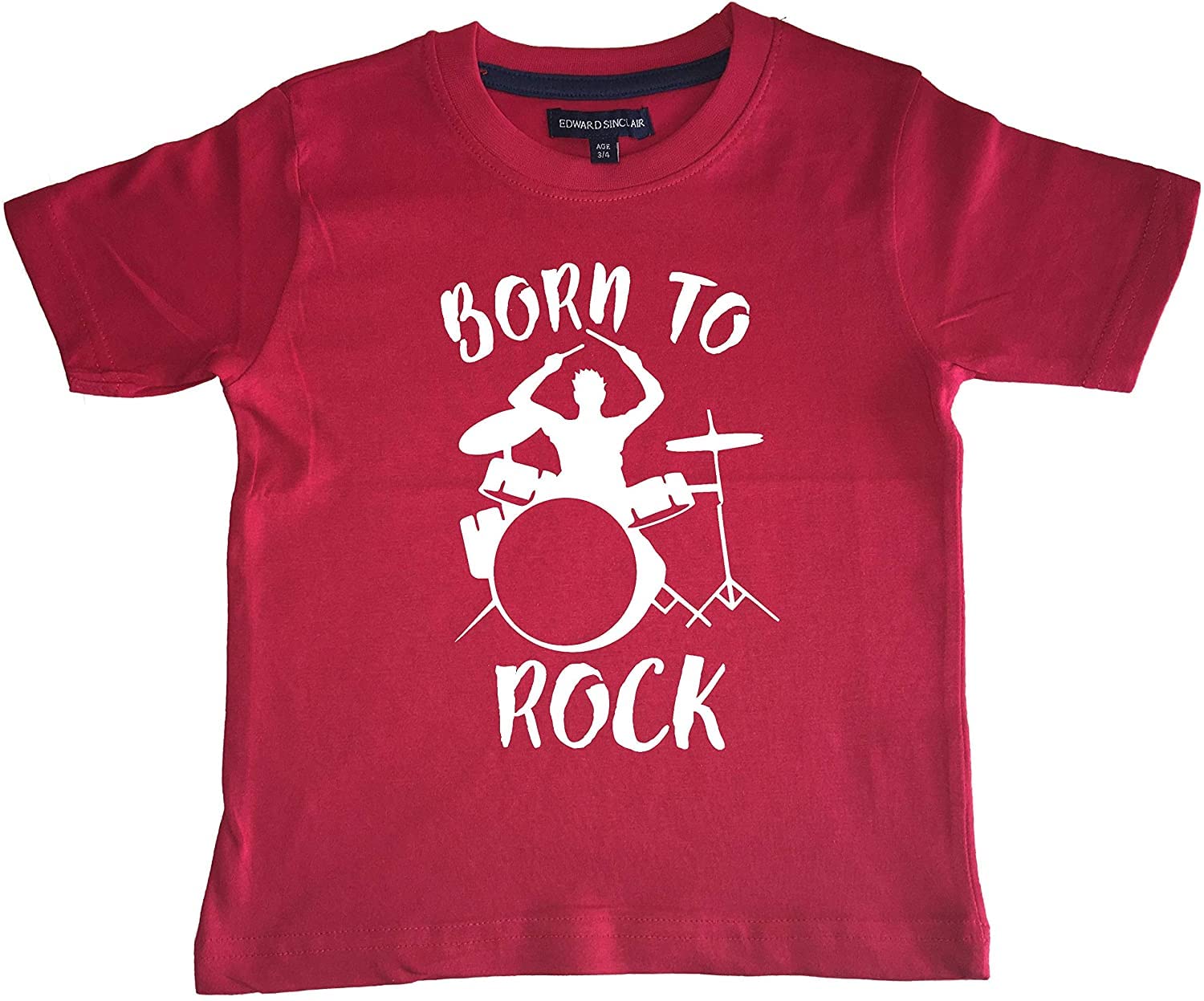 Edward Sinclair | 2-3years | Born to Rock | Red T-Shirt with White Print