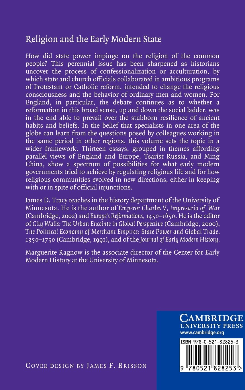 Religion and the Early Modern State: Views from China, Russia, and the West (Studies in Comparative Early Modern History)