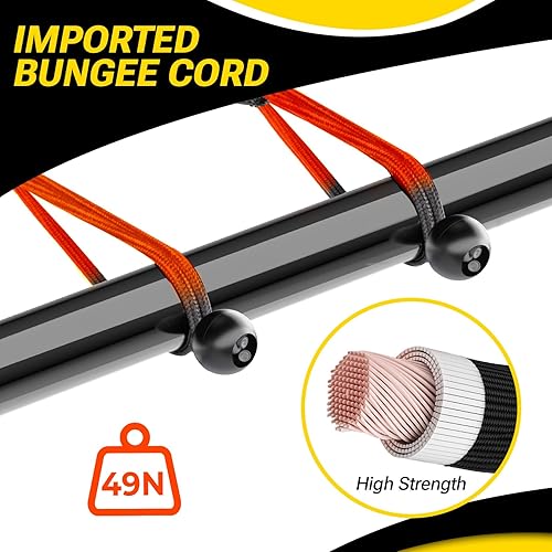 Miniatura 8 de Dimples Excel Red de rebote de béisbol, red de respaldo multideportiva de 4 x 4.5 pies con 5 ángulos ajustables para práctica de béisbol y softbol,