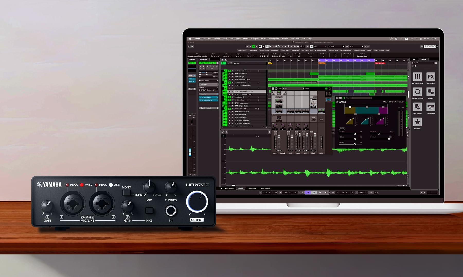 Amazon.com: Yamaha 2-in/2-out USB-C Audio/MIDI Interface with 32