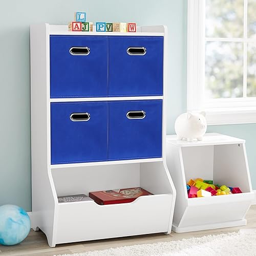 Miniatura 4 de Contenedores de almacenamiento de tela negra, 13 x 13 x 13 pulgadas, cajas de almacenamiento plegables con doble asa, caja organizadora de tela y