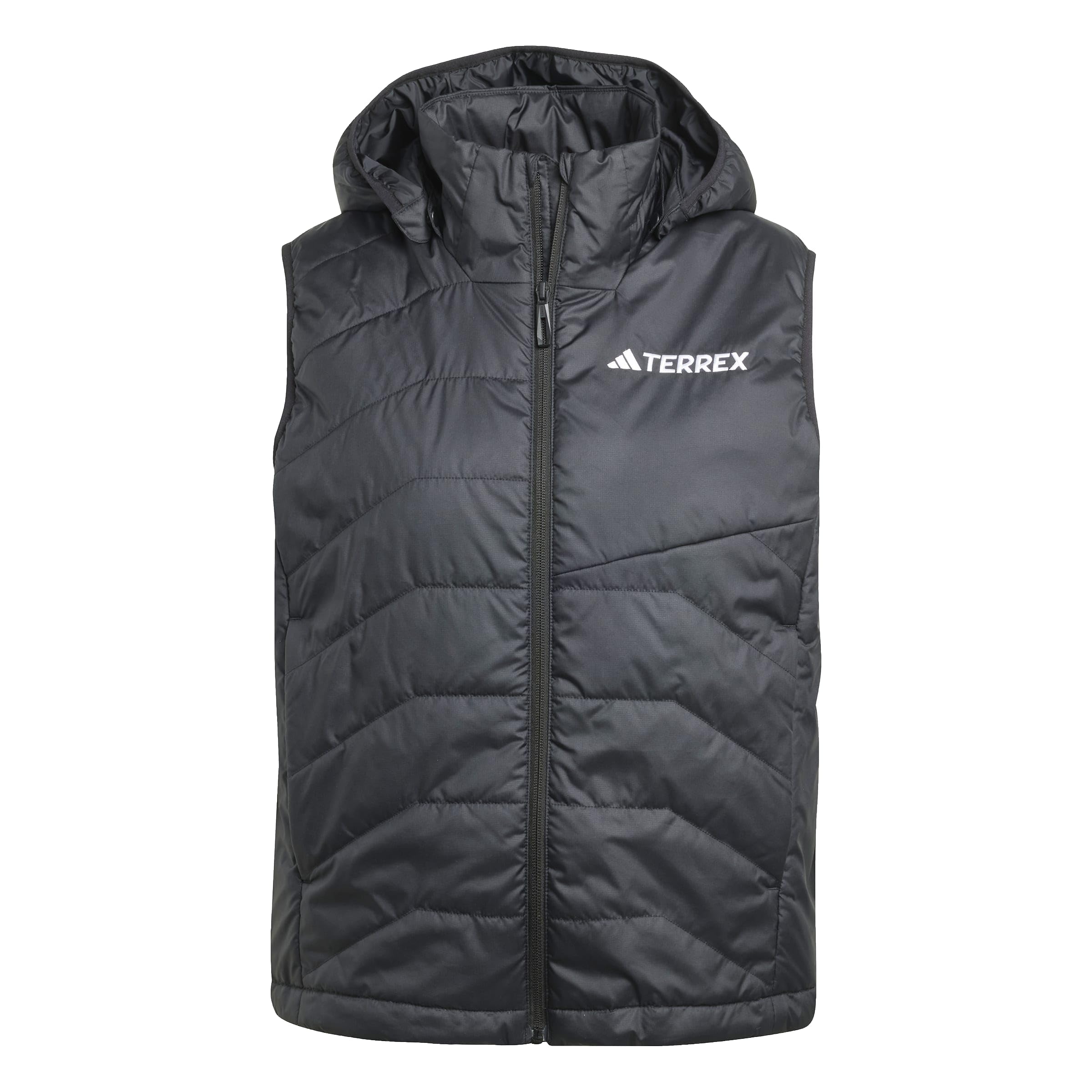 adidas Women's Terrex Multi Climawarm Insulated Hooded Vest Coat, Black, XL