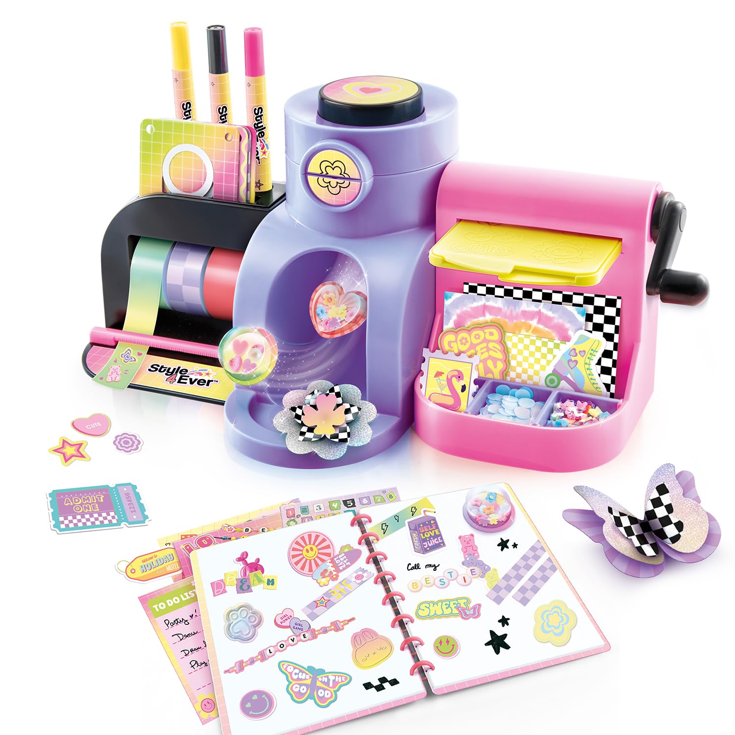 Style 4 Ever 4 in 1 Scrapbooking Studio Pro | Craft Set 200+ Accessories