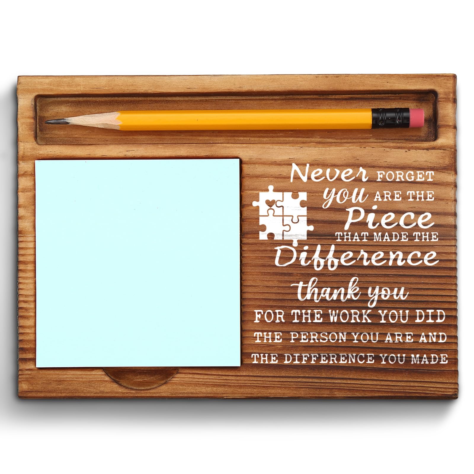 Vizuzi Going Away Gift for Coworker, Appreciation Thank You Gifts, Mentor, Work Friend, Employees Leaving New Job Self-Stick Note Pad Holders ZSS12