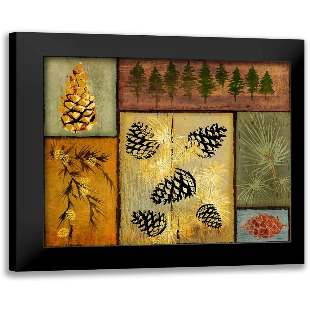 ArtDirectArtDirect - Pines and Oak I 23x20 Black Modern Framed Art Print Titled: Art Licensing Studio