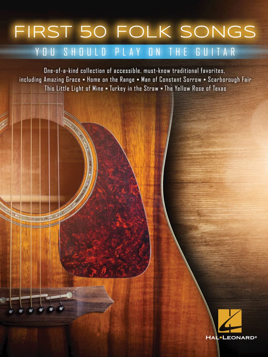 First 50 Folk Songs Book [Softcover] Guitar Hal Leonard