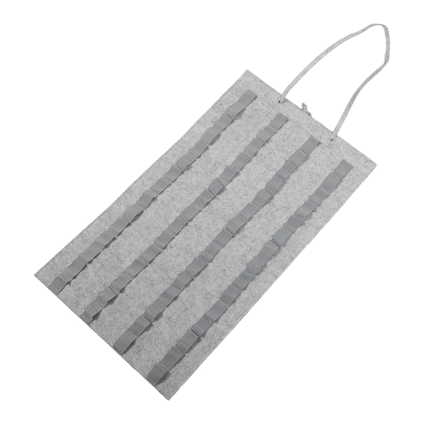 Totority Drumstick Hanging Stand Drumstick Display Show Stand Hangable Drum Sticks Bag Percussion Stick Organizer Drummer Accessories Drum Mallets Carry Bag Light Grey Wood