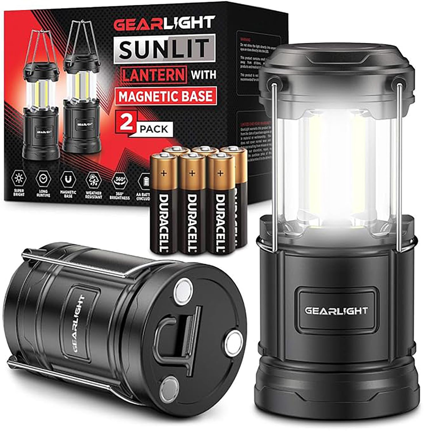 GearLight LED Flashlight High Lumens - Super Bright, Powerful, Mid-Size Tactical Flashlight for Camping,Outdoor Activity & Emergency Use