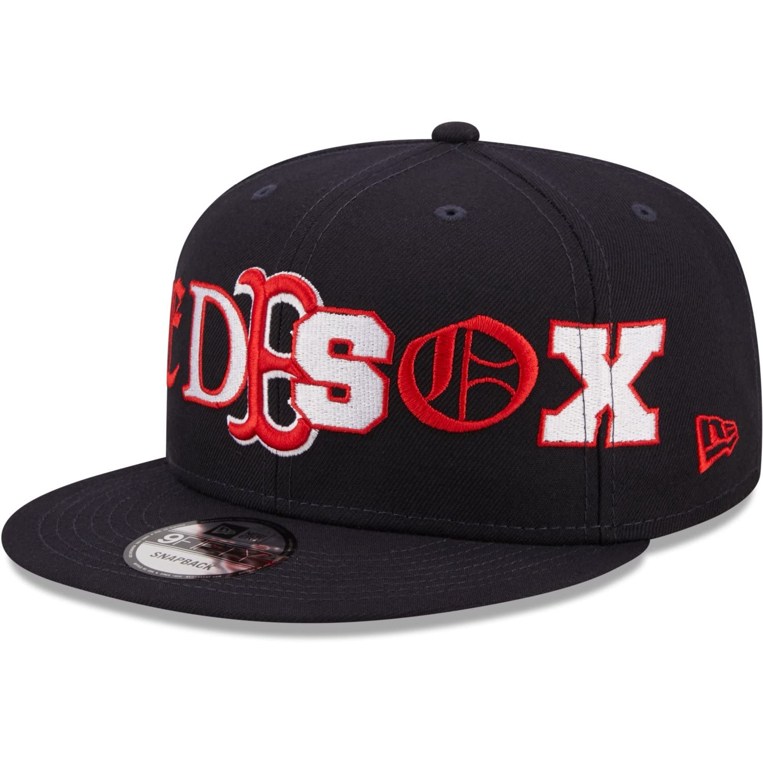 New Era 9Fifty Snapback Cap - Typography Boston Red Sox - S/M