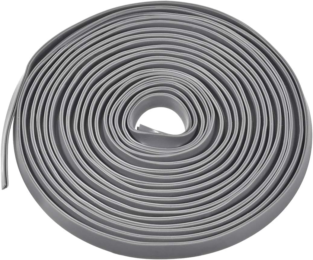 uxcell Edge Trim U Seal Extrusion, Silicone Gray U Channel Edge Protector Sheet Fits 0.5-2.5mm Edge 1M/3.28Ft Length
