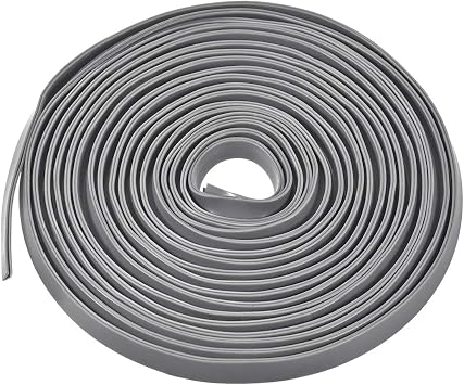 uxcell Edge Trim U Seal Extrusion, Silicone Gray U Channel Edge Protector Sheet Fits 0.5-2.5mm Edge 5M/16.4Ft Length
