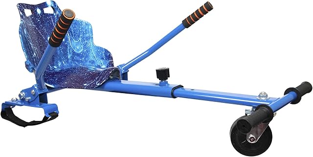 Gift Gadgets Racer Hoverkart Graffiti Galaxy Spider Camo Go Kart Hover Cart Frame Adjustable Accessory Fits For 6.5 8 10 Inch Electric Self Balance Boards