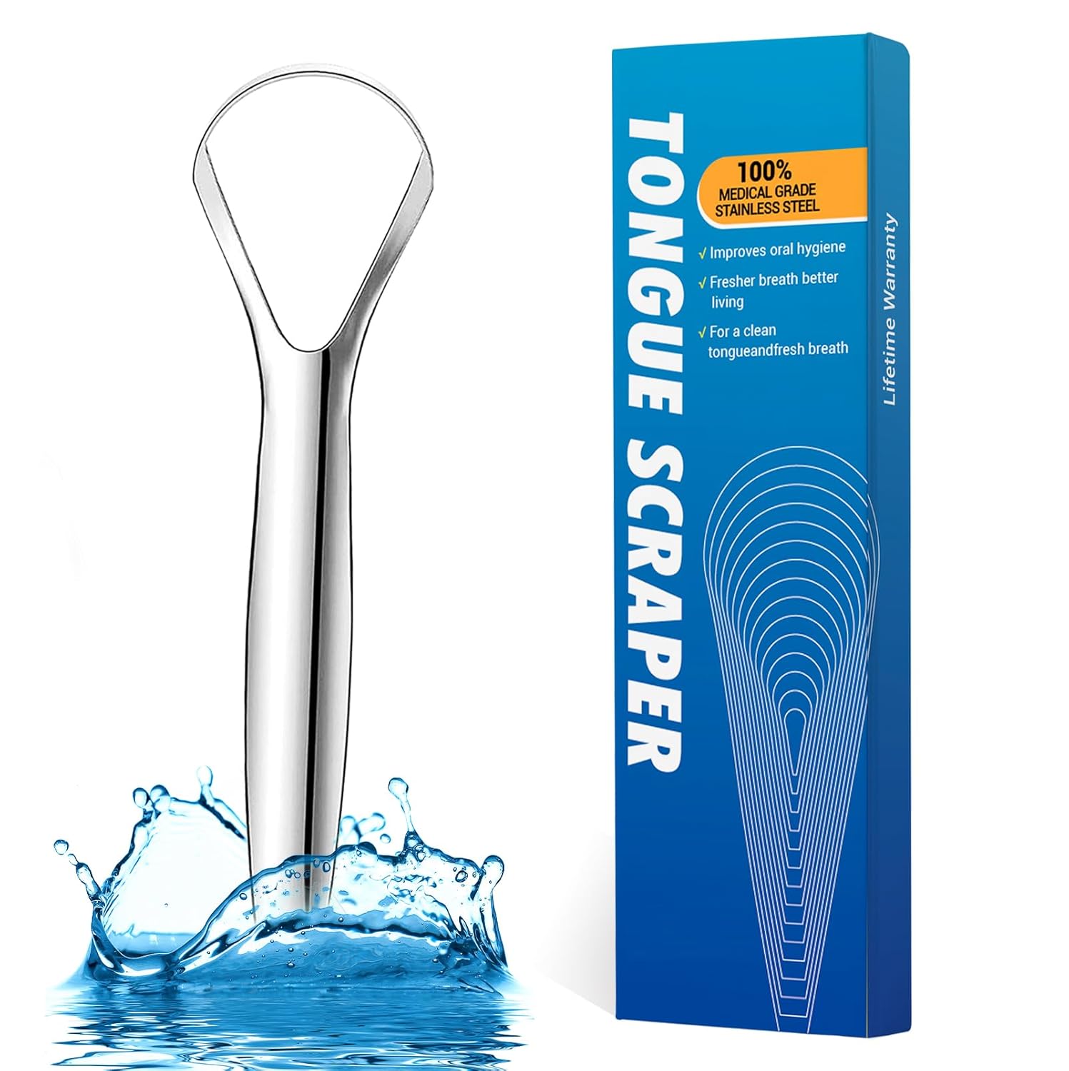 Asacam 1Pack Tongue Scraper for Adults Kids, Medical Grade