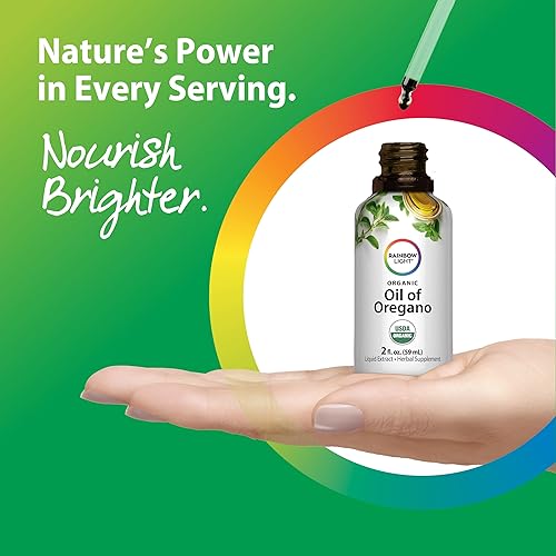 Miniatura 6 de Rainbow Light Aceite orgánico de orégano  Extracto líquido sin alcohol  Suplemento de hierbas sin OMG y sin gluten  para hombres y mujeres  2 onzas