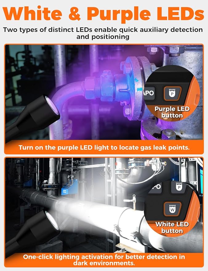 Detector de Fugas Halógeno Recargable 2 en 1 POROMETISTO HLD01 miniatura 4