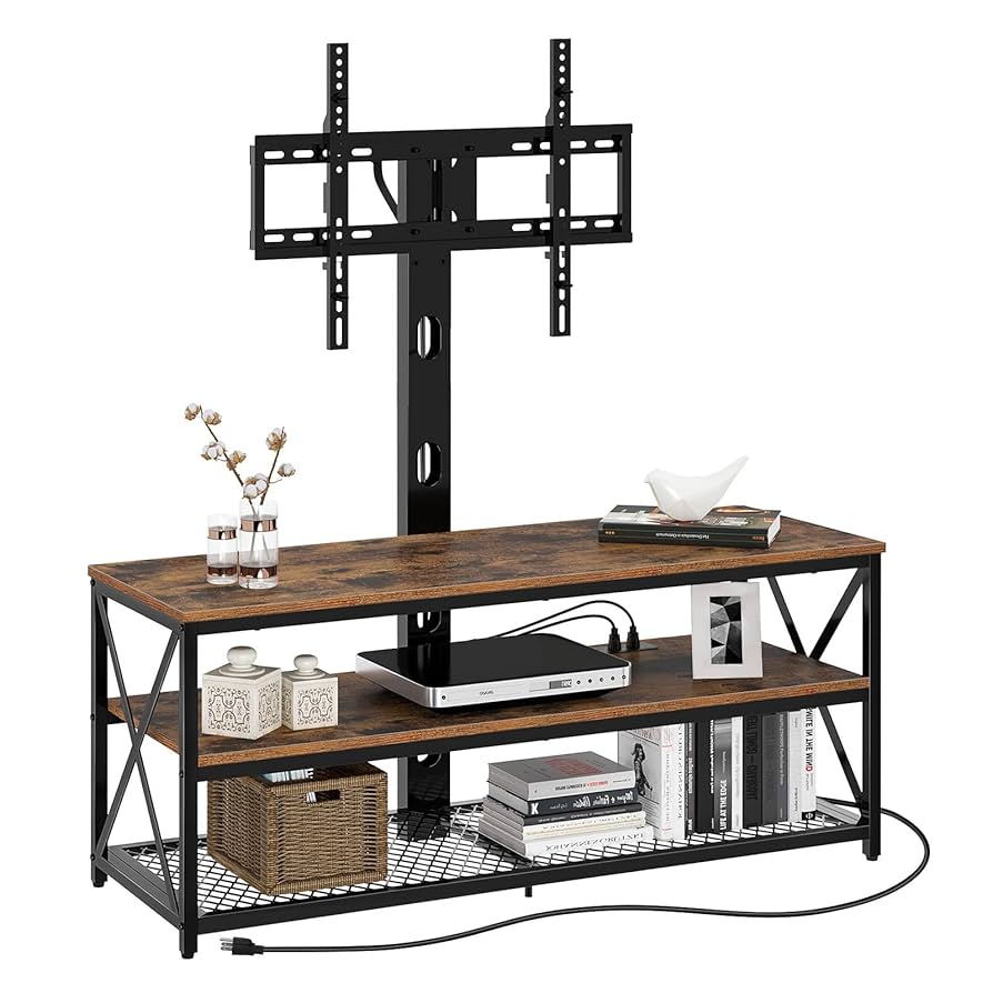 Amazon.com: Seventable TV Stand with Mount and Power Outlet