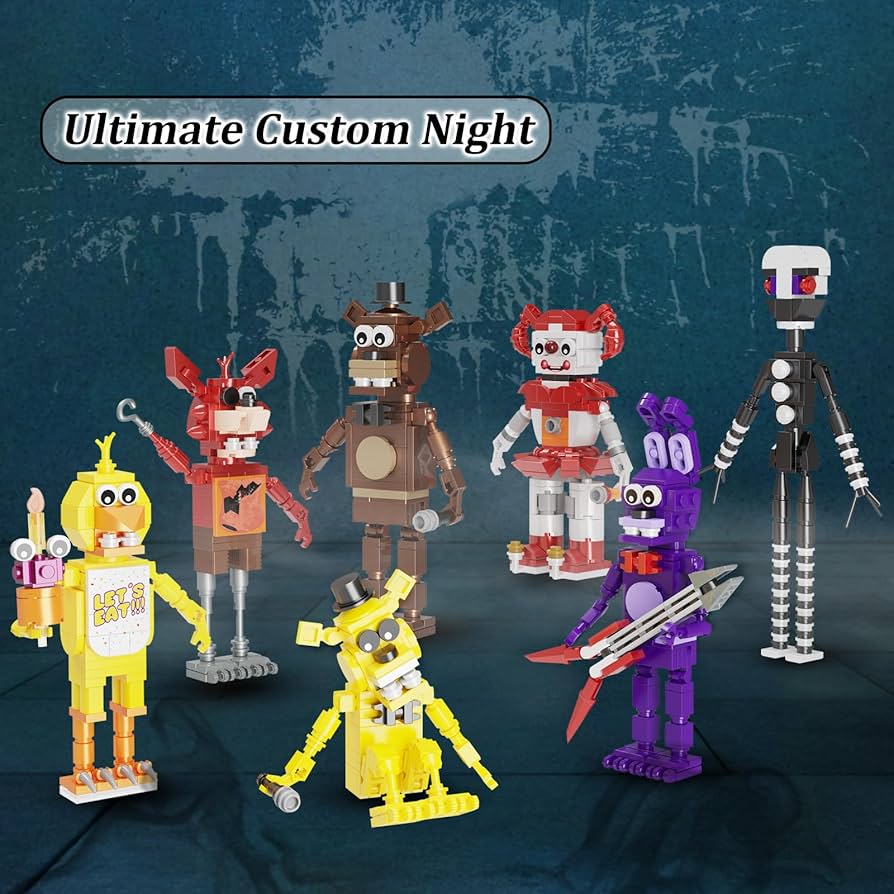 Amazon.co.jp: Five Nights ビルディングブロックおもちゃ 7イン