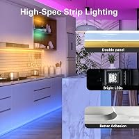 Militisto LED szalag 15m RGB színváltós, Alexa kompatibilis WiFi vezérlés, zenére reagáló okos világítás távirányítóval 8