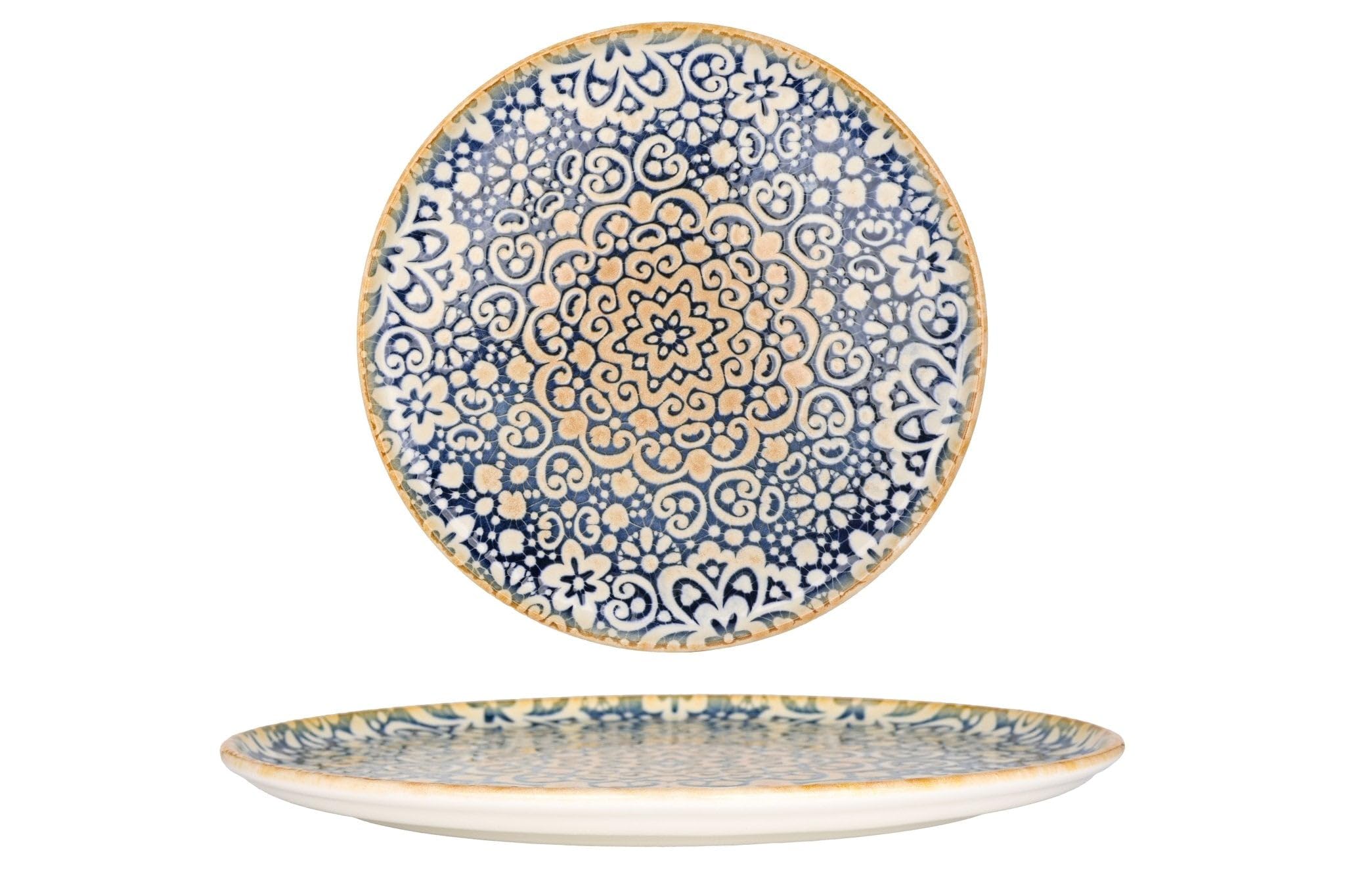 Bonna Plato de pizza - Alhambra - Porcelana - 30 cm - juego de 2